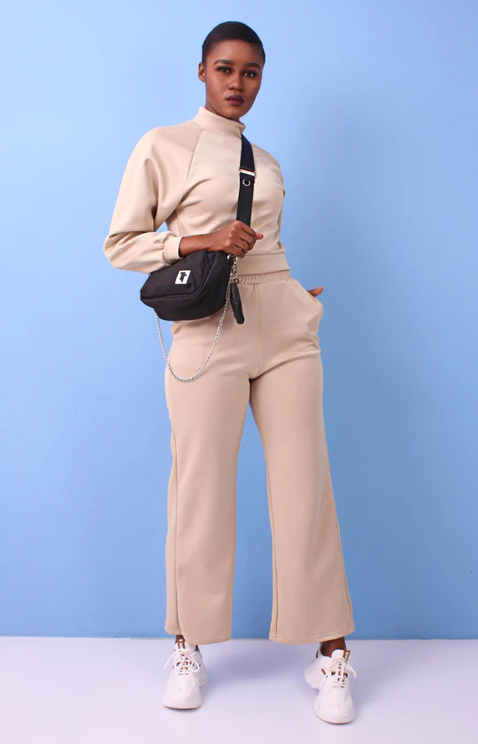 Ladies Wide Leg Tracksuit Set - Image 4